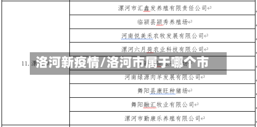 洛河新疫情/洛河市属于哪个市-第3张图片