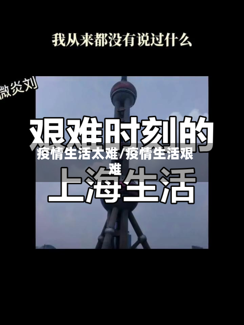 疫情生活太难/疫情生活艰难-第3张图片