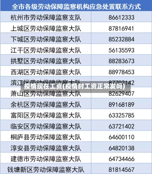 疫情现在工资(疫情时工资正常发吗)-第2张图片