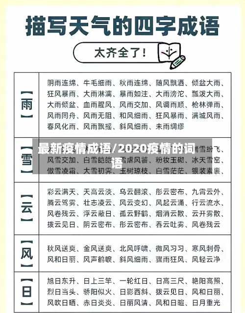最新疫情成语/2020疫情的词语-第2张图片