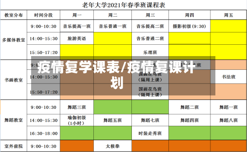 疫情复学课表/疫情复课计划-第3张图片