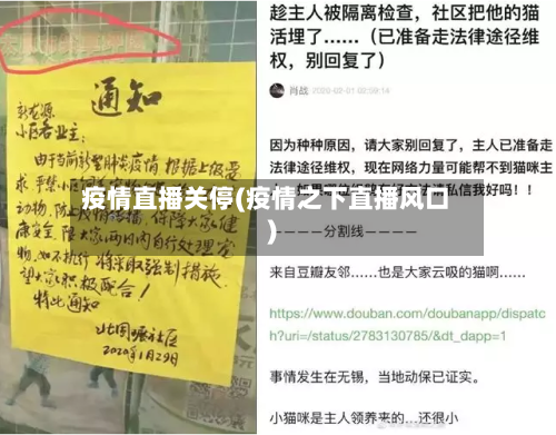 疫情直播关停(疫情之下直播风口)-第3张图片
