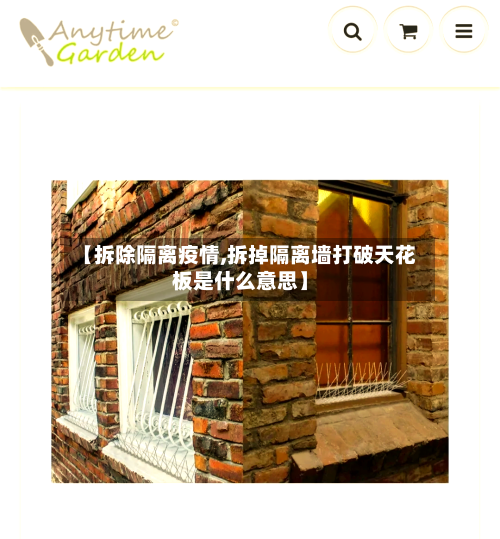 【拆除隔离疫情,拆掉隔离墙打破天花板是什么意思】-第2张图片