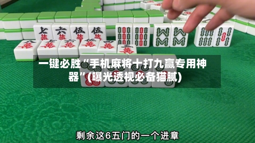 一键必胜“手机麻将十打九赢专用神器”(曝光透视必备猫腻)-第1张图片