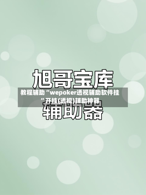 教程辅助“wepoker透视辅助软件挂	”开挂(透视)辅助神器-第1张图片