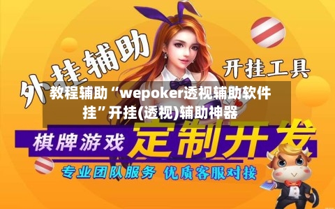 教程辅助“wepoker透视辅助软件挂”开挂(透视)辅助神器-第3张图片
