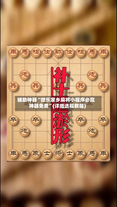 辅助神器“微乐家乡麻将小程序必赢神器免费	”(详细透视教程)-第2张图片