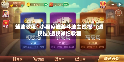 辅助教程“小程序途游斗地主透视”(透视挂)透视详细教程-第3张图片