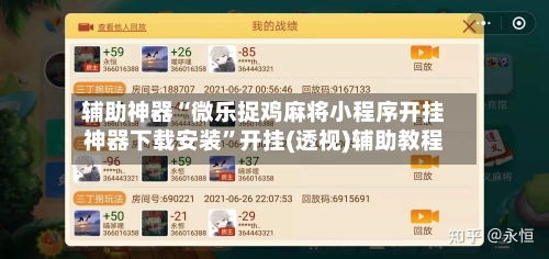 辅助神器“微乐捉鸡麻将小程序开挂神器下载安装	”开挂(透视)辅助教程-第2张图片