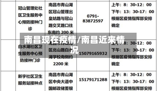南昌现在疫情/南昌近来情况-第1张图片