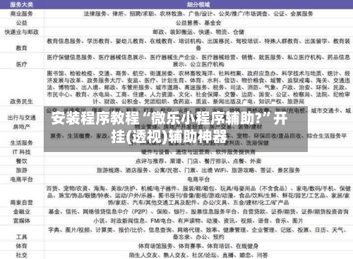 安装程序教程“微乐小程序辅助?”开挂(透视)辅助神器-第2张图片