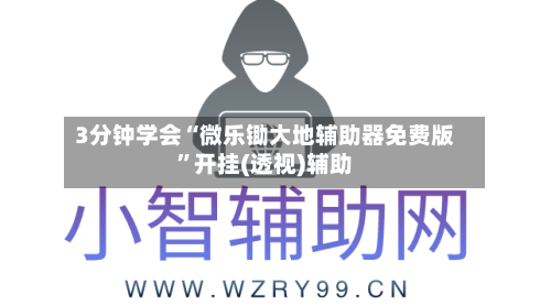 3分钟学会“微乐锄大地辅助器免费版”开挂(透视)辅助-第1张图片