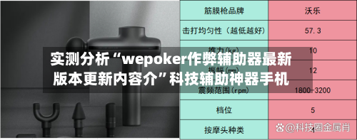 实测分析“wepoker作弊辅助器最新版本更新内容介”科技辅助神器手机-第1张图片