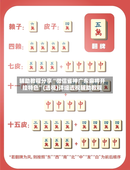 辅助教程分享“微信雀神广东麻将开挂特色”(透视)详细透视辅助教程-第1张图片