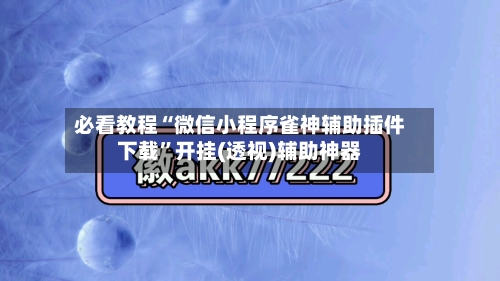 必看教程“微信小程序雀神辅助插件下载	”开挂(透视)辅助神器-第1张图片
