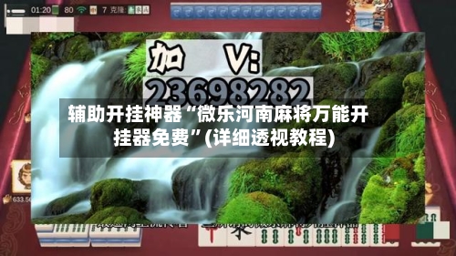 辅助开挂神器“微乐河南麻将万能开挂器免费”(详细透视教程)-第3张图片