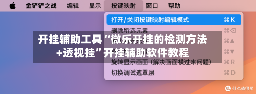 开挂辅助工具“微乐开挂的检测方法+透视挂”开挂辅助软件教程-第1张图片