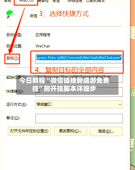 今日教程“微信链接新道游免费挂	”附开挂脚本详细步-第2张图片