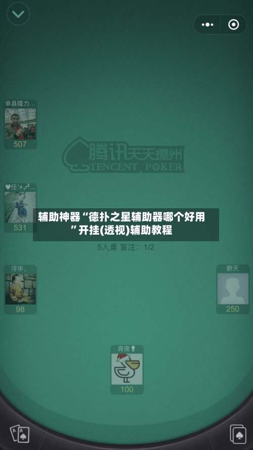 辅助神器“德扑之星辅助器哪个好用”开挂(透视)辅助教程-第2张图片