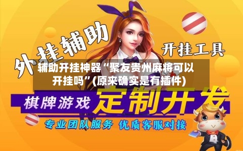 辅助开挂神器“聚友贵州麻将可以开挂吗	”(原来确实是有插件)-第2张图片