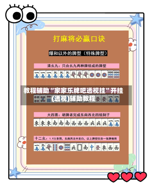 教程辅助“家家乐牌吧透视挂	”开挂(透视)辅助教程-第2张图片