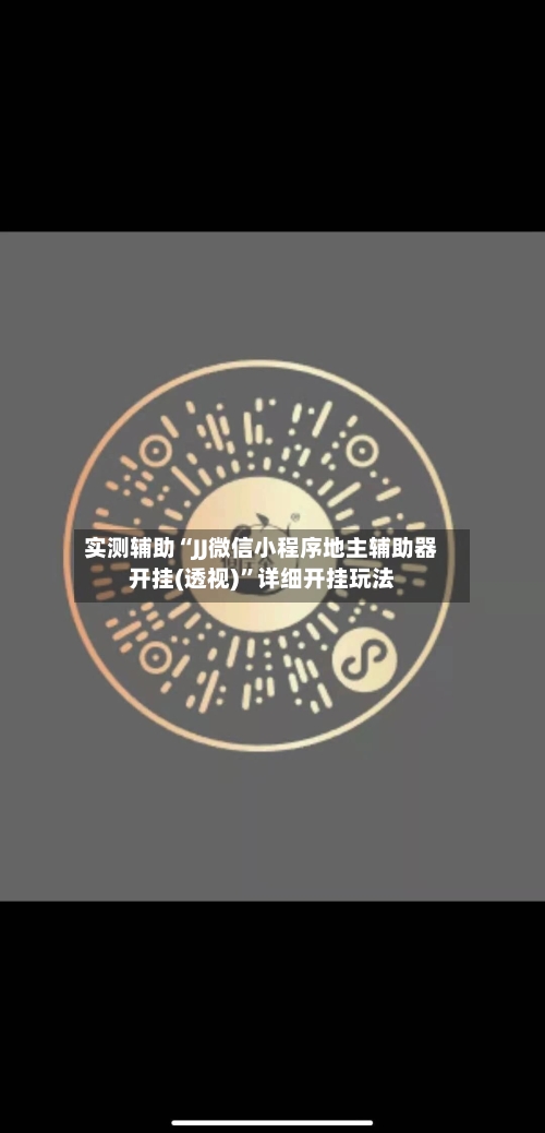实测辅助“JJ微信小程序地主辅助器开挂(透视)”详细开挂玩法-第1张图片