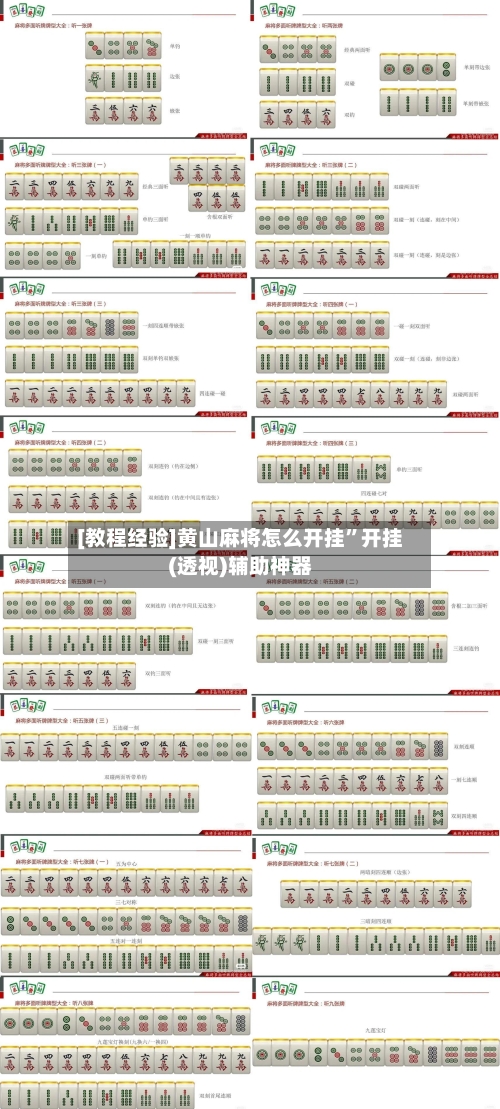 [教程经验]黄山麻将怎么开挂”开挂(透视)辅助神器-第1张图片