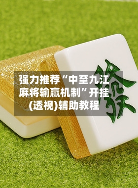 强力推荐“中至九江麻将输赢机制”开挂(透视)辅助教程-第3张图片
