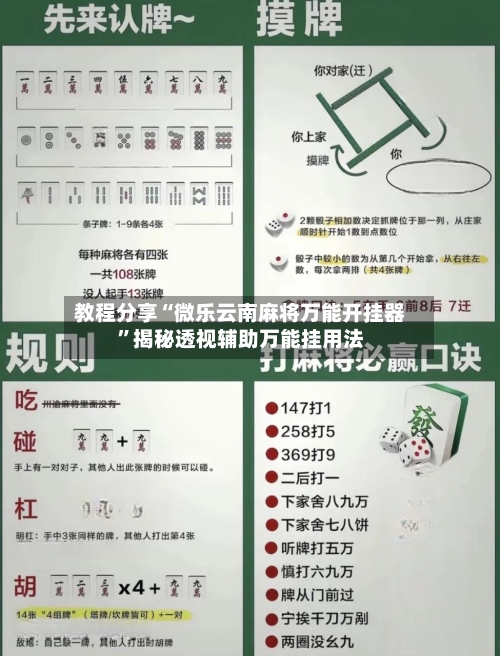 教程分享“微乐云南麻将万能开挂器”揭秘透视辅助万能挂用法-第1张图片