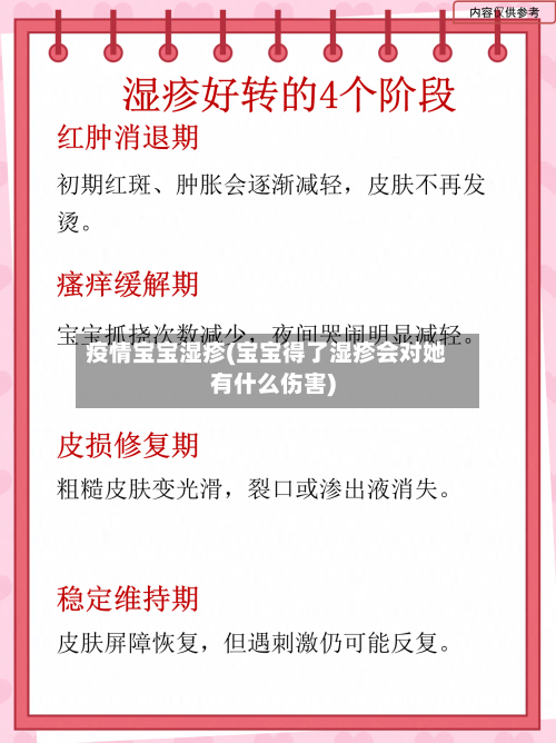 疫情宝宝湿疹(宝宝得了湿疹会对她有什么伤害)-第1张图片