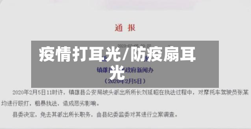 疫情打耳光/防疫扇耳光-第1张图片