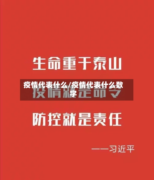 疫情代表什么/疫情代表什么数字-第2张图片