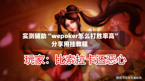 实测辅助“wepoker怎么打胜率高	”分享用挂教程-第3张图片