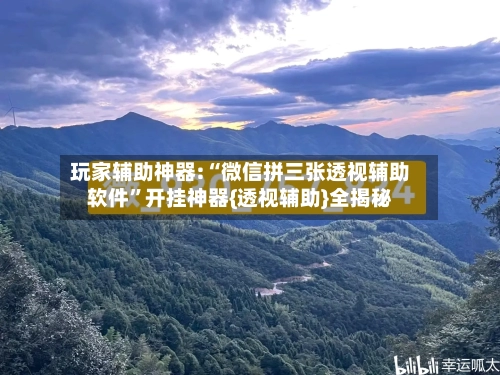 玩家辅助神器:“微信拼三张透视辅助软件”开挂神器{透视辅助}全揭秘-第1张图片