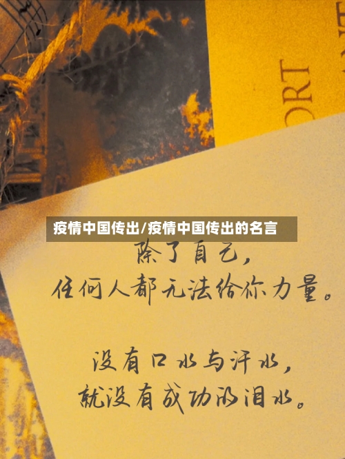 疫情中国传出/疫情中国传出的名言-第1张图片