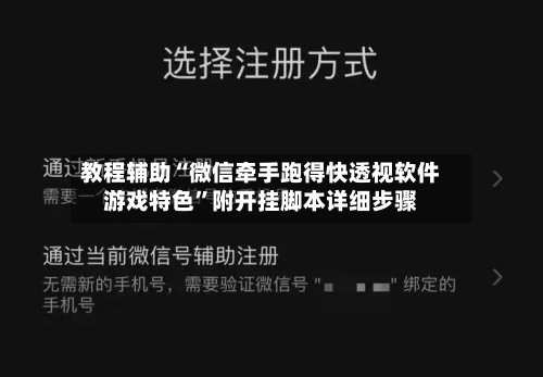 教程辅助“微信牵手跑得快透视软件游戏特色”附开挂脚本详细步骤-第1张图片