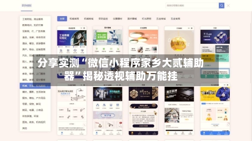 分享实测“微信小程序家乡大贰辅助器”揭秘透视辅助万能挂-第2张图片