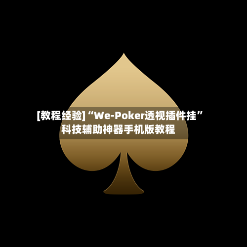 [教程经验]“We-Poker透视插件挂”科技辅助神器手机版教程-第1张图片