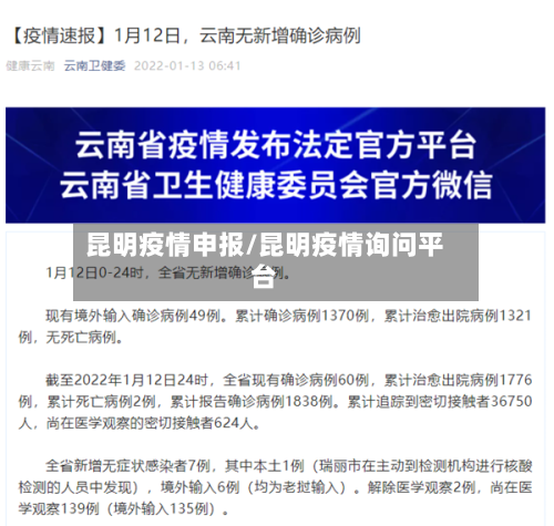 昆明疫情申报/昆明疫情询问平台-第2张图片