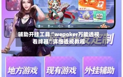 辅助开挂工具“wepoker万能透视看牌器”详细透视教程-第1张图片
