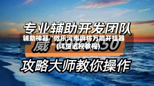 辅助神器“微乐河南麻将万能开挂器”(详细透视教程)-第2张图片