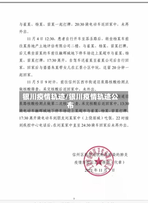 银川疫情轨迹/银川疫情轨迹公布-第2张图片