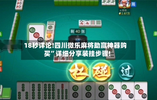 18秒详论!四川微乐麻将助赢神器购买”详细分享装挂步骤!-第3张图片