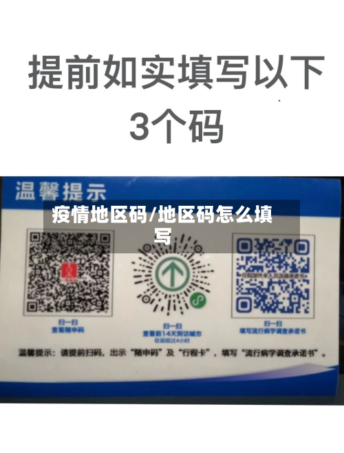 疫情地区码/地区码怎么填写-第1张图片