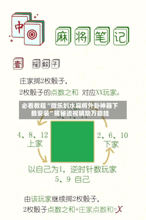 必看教程“微乐划水麻将外卦神器下载安装”揭秘透视辅助万能挂-第1张图片