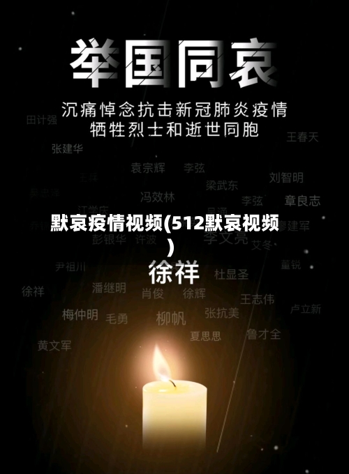 默哀疫情视频(512默哀视频)-第1张图片