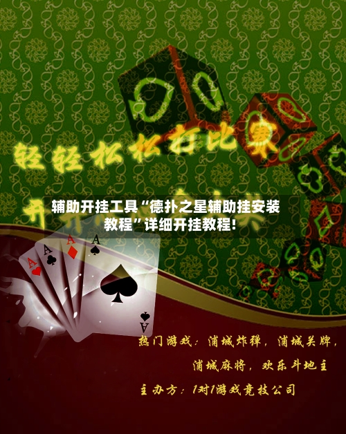辅助开挂工具“德扑之星辅助挂安装教程”详细开挂教程!-第2张图片