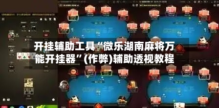 开挂辅助工具“微乐湖南麻将万能开挂器”(作弊)辅助透视教程-第1张图片