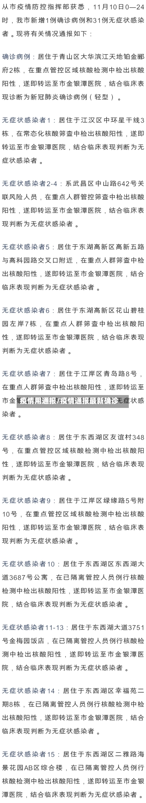 疫情用通报/疫情通报最新确诊-第2张图片