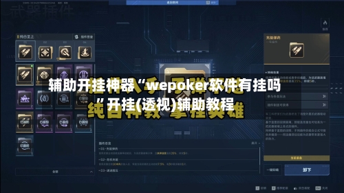 辅助开挂神器“wepoker软件有挂吗	”开挂(透视)辅助教程-第1张图片